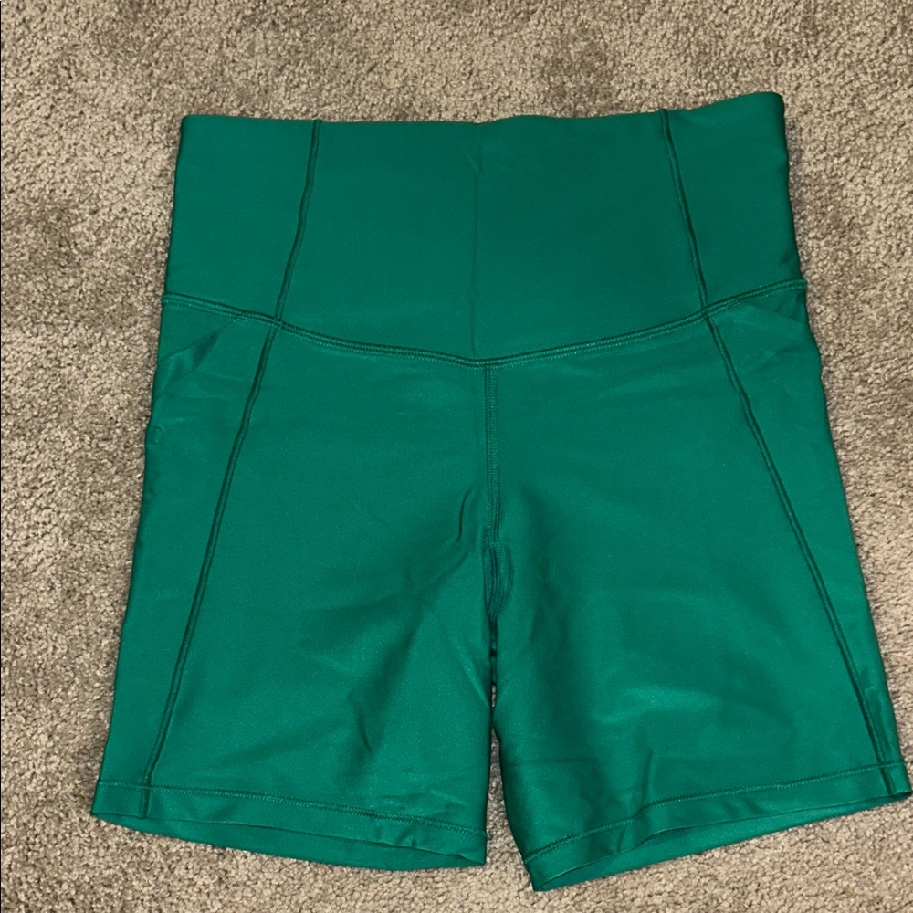 All in Motion Women's Teal High-Waisted Shorts